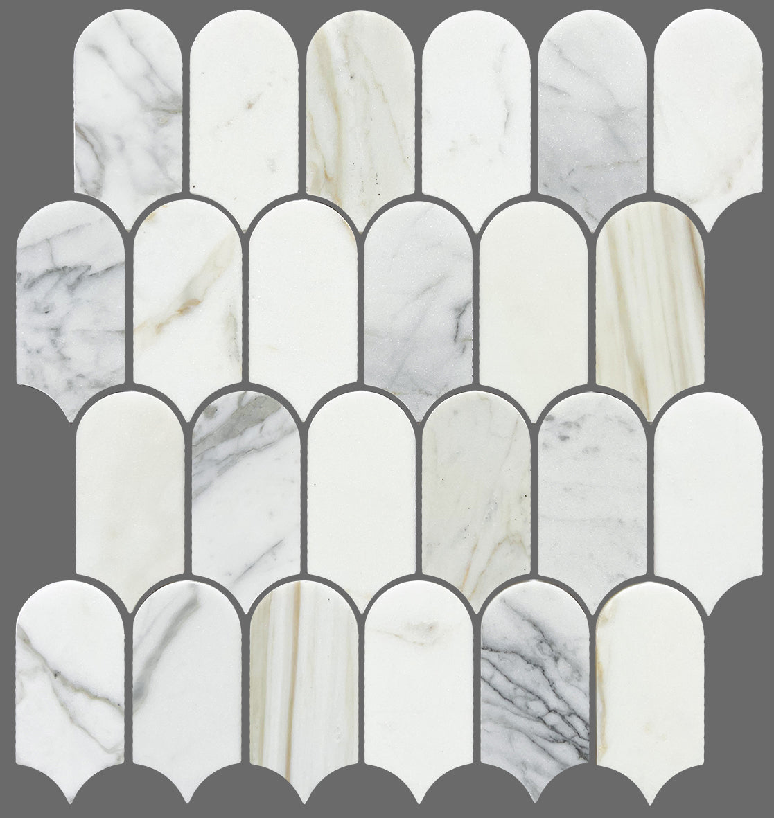 ARTEMIS CALACATTA GOLD FEATHER HONED 50X103