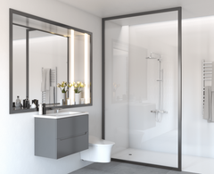 WHITE – GLOSS Shower Wall 2000x1000x10mm And 2400x1000x10mm