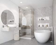 GREY MARBLE – Gloss Shower Wall 2400x1000x10mm