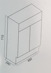 PERFECT MINI Wallhung vanity 500mm