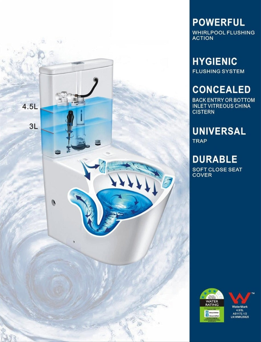NOVA Hygienic Turbo Flushing Toilet Suite