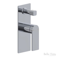 RESTA SHOWER FLICK MIXER WITH DIVERTER IN CHROME, MATTE BLACK, BRUSHED NICKEL, GUNMETAL & BRUSHED GOLD