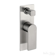 RESTA SHOWER FLICK MIXER WITH DIVERTER IN CHROME, MATTE BLACK, BRUSHED NICKEL, GUNMETAL & BRUSHED GOLD
