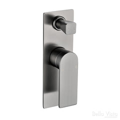 RESTA SHOWER FLICK MIXER WITH DIVERTER IN CHROME, MATTE BLACK, BRUSHED NICKEL, GUNMETAL & BRUSHED GOLD
