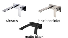 RAVO Wall Basin/Bath Set in Chrome ,Matt Black,Brushed Nickel
