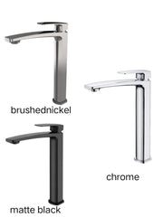 RAVO High Basin Mixer in Chrome ,Matt Black, Brushed Nickel