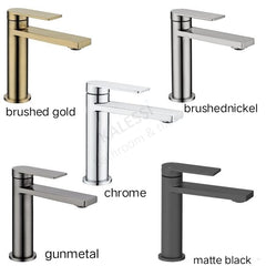 RESTA BASIN MIXER IN CHROME, MATTE BLACK, BRUSHED NICKEL, GUNMETAL & BRUSHED GOLD