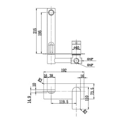 RESTA MIXER AND SPOUT IN CHROME, MATTE BLACK, BRUSHED NICKEL, GUNMETAL & BRUSHED GOLD