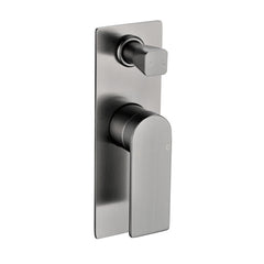 RESTA SHOWER FLICK MIXER WITH DIVERTER IN CHROME, MATTE BLACK, BRUSHED NICKEL, GUNMETAL & BRUSHED GOLD