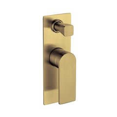 RESTA SHOWER FLICK MIXER WITH DIVERTER IN CHROME, MATTE BLACK, BRUSHED NICKEL, GUNMETAL & BRUSHED GOLD