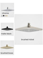 FUNA OVERHEAD SHOWER HEAD ONLY CHROME, BRUSHED BRASS, BRUSHED NICKEL OR MATTE BLACK