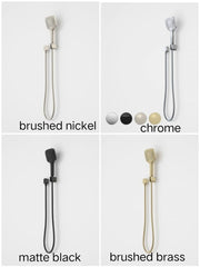 FUNA MULTI-FUNCTION HAND SHOWER CHROME, BRUSHED BRASS, BRUSHED NICKEL OR MATTE BLACK