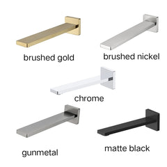 RESTA BATH SPOUT IN CHROME, MATTE BLACK, BRUSHED NICKEL, GUNMETAL & BRUSHED GOLD