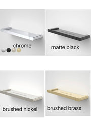 FUNA METAL SHELF CHROME, BRUSHED BRASS , BRUSHED NICKEL OR MATTE BLACK