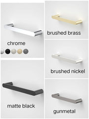 RUBANE II HAND TOWEL RAIL CHROME, BRUSHED BRASS, BRUSHED NICKEL, MATTE BLACK & GUNMETAL