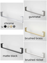 RUBANE II HAND WALL BASIN INTEGRATED RAIL CHROME, BRUSHED BRASS, BRUSHED NICKEL, MATTE BLACK & GUNMETAL