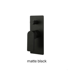 LORES Wall Mixer With Diverter In Chrome Plated, Matte Black, Brushed nickel & Brushed gold