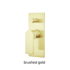 LORES Wall Mixer With Diverter In Chrome Plated, Matte Black, Brushed nickel & Brushed gold