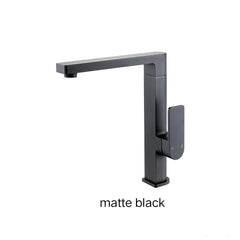 LORES Square Neck Sink Mixer Chrome, Matte Black, Brushed Nickel & Brushed Gold