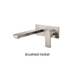 LORES Wall Basin Mixer In Chrome, Matte Black, Brushed Nickel & Brushed Gold
