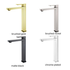 LORES High Rise Basin Mixer In Chrome, Matte Black, Brushed Nickel & Brushed Gold