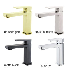 LORES Basin Mixer In Chrome, Matte Black, Brushed Nickel & Brushed Gold