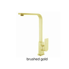 LORES Goose Neck Sink Mixer Chrome, Matte Black, Brushed Nickel & Brushed Gold