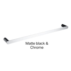 SUPERIA Single Or Double Towel Rail 600mm In Chrome, Matte Black, Matte Black & Chrome, Brushed Nickel, Brushed Gold & Gunmetal Grey