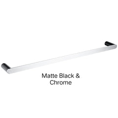 SUPERIA Single Or Double Towel Rail 800mm In Chrome, Matte Black, Matte Black & Chrome, Brushed Gold, Brushed Nickel & Gunmetal Grey
