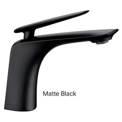 RELLINO Basin Mixer In chrome, Matte Black, High Gloss Black, Brushed Gold, Brushed Nickel & Gunmetal Grey
