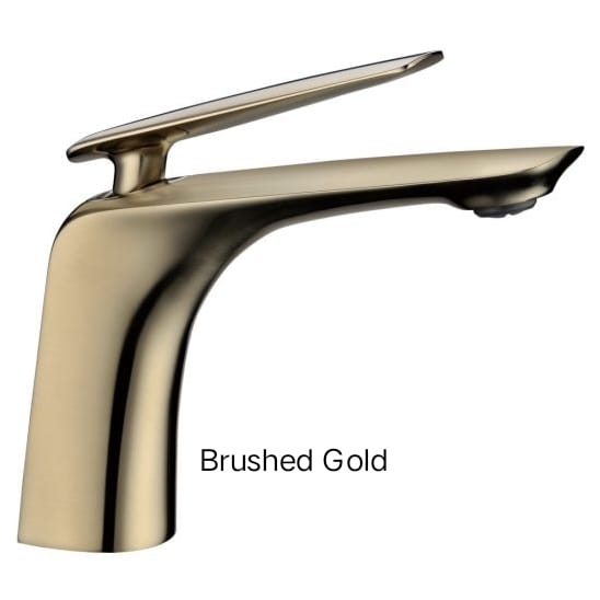 RELLINO Basin Mixer In chrome, Matte Black, High Gloss Black, Brushed Gold, Brushed Nickel & Gunmetal Grey