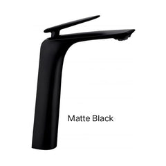 RELLINO Tall Basin Mixer In Chrome, Matte Black, High Gloss Black, Brushed Gold, Brushed Nickel & Gunmetal Grey