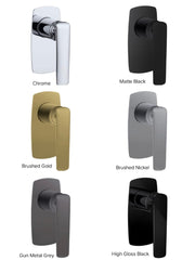 RELLINO Wall Mixer In Chrome, Matte Black, High Gloss Black, Brushed Gold, Brushed Nickel & Gunmetal Grey