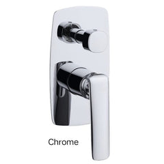 RELLINO Wall Mixer Diverter In Chrome, Matte Black, High Gloss Black, Brushed Gold, Brushed Nickel & Gunmetal Grey