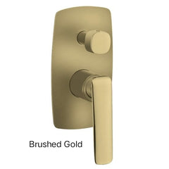 RELLINO Wall Mixer Diverter In Chrome, Matte Black, High Gloss Black, Brushed Gold, Brushed Nickel & Gunmetal Grey