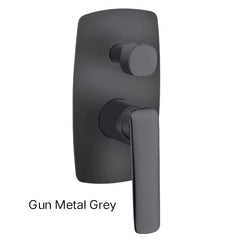 RELLINO Wall Mixer Diverter In Chrome, Matte Black, High Gloss Black, Brushed Gold, Brushed Nickel & Gunmetal Grey