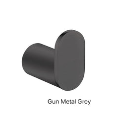 RELLINO Round Robe Hook Chrome , Matte Black , Black & Chrome , High Gloss Black , Brushed Gold , Brushed Nickel & Gunmetal