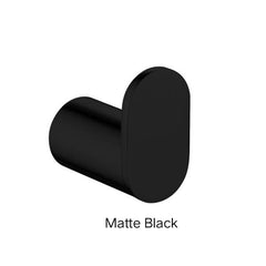 RELLINO Round Robe Hook Chrome , Matte Black , Black & Chrome , High Gloss Black , Brushed Gold , Brushed Nickel & Gunmetal