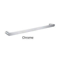 RELLINO Solid Brass Single Or Double Towel Rail 600mm In Chrome, Matte Black, Black & Chrome, High Gloss Black, Brushed Gold, Brushed Nickel & Gunmetal Grey