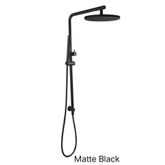CENTRO 250mm Round Handheld Shower Station Chrome , Matte Black , Brushed Gold, Brushed Nickel & Gunmetal Grey