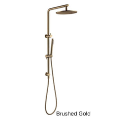 CENTRO 250mm Round Handheld Shower Station Chrome , Matte Black , Brushed Gold, Brushed Nickel & Gunmetal Grey