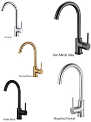 CENTRO G Kitchen Mixer Chrome. Matte Black, Brushed Nickel, Brushed Gold & Gunmetal Grey