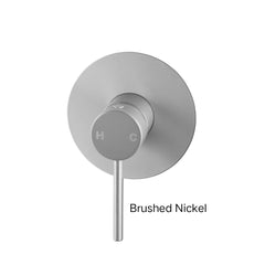 CENTRO Round Shower Mixer Tap In Chrome , Matte Black , Brushed Gold , Brushed Nickel & Gunmetal