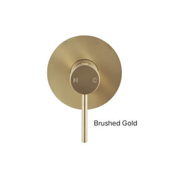 CENTRO Round Shower Mixer Tap In Chrome , Matte Black , Brushed Gold , Brushed Nickel & Gunmetal