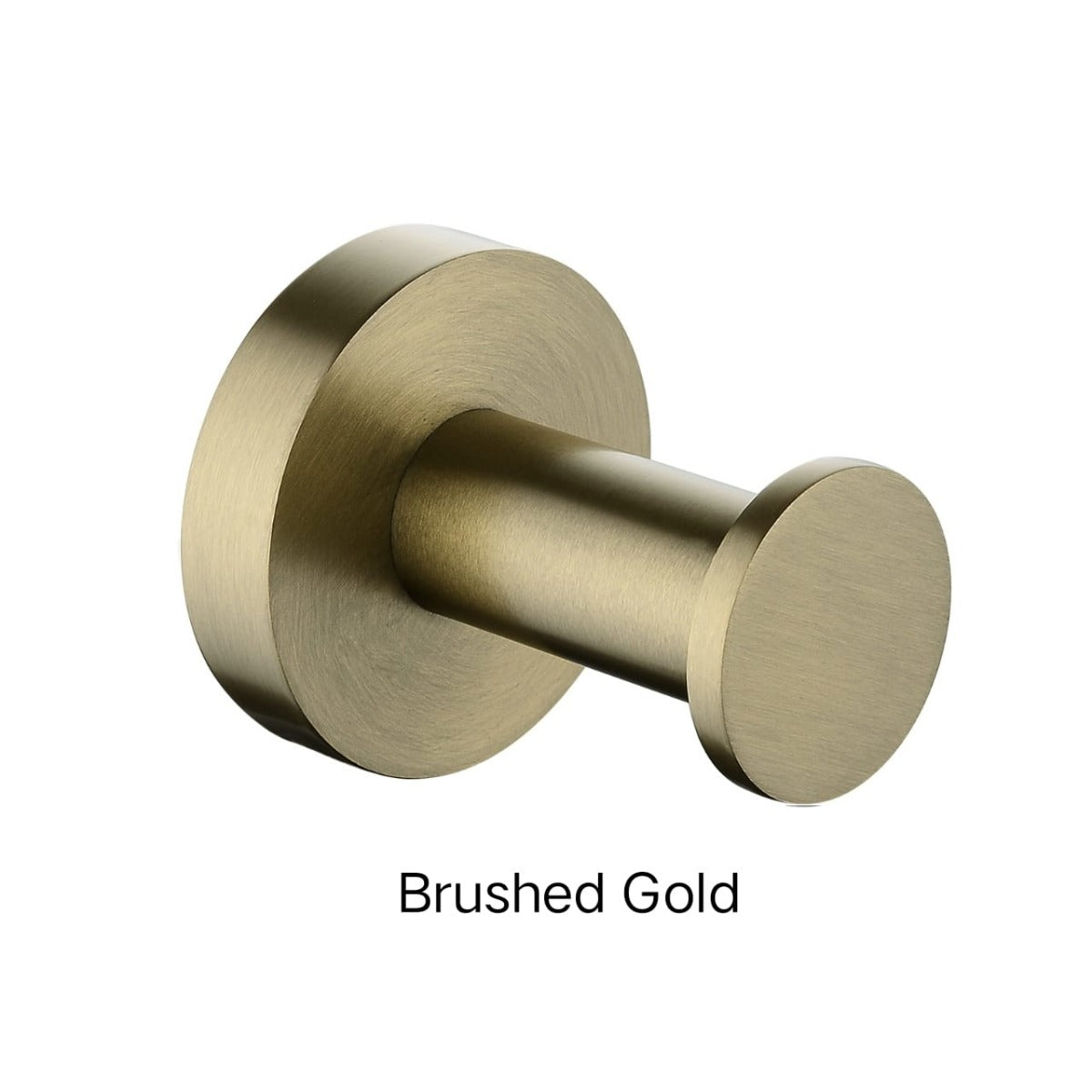 CENTRO Round Robe Hook in Chrome, Matte Black, Brushed Gold, Brushed Nickel & Gunmetal Grey