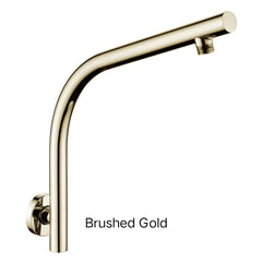 Centro Wall Mounted Shower Arm In Chrome, Matte Black, Brushed Gold, Brushed Nickel & Gunmetal Grey