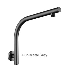Centro Wall Mounted Shower Arm In Chrome, Matte Black, Brushed Gold, Brushed Nickel & Gunmetal Grey
