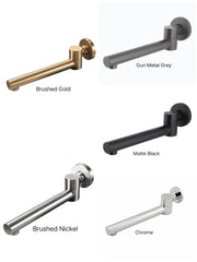 CENTRO Round Bath Outlet In Chrome, Matte Black, Brushed Gold, Brushed Nickel & Gun Metal Grey