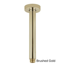 CENTRO Round Ceiling Shower Arm 200mm Or 400mm In Chrome, Matte Black, Brushed Gold, Brushed Nickel & Gunmetal Grey