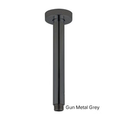 CENTRO Round Ceiling Shower Arm 200mm Or 400mm In Chrome, Matte Black, Brushed Gold, Brushed Nickel & Gunmetal Grey